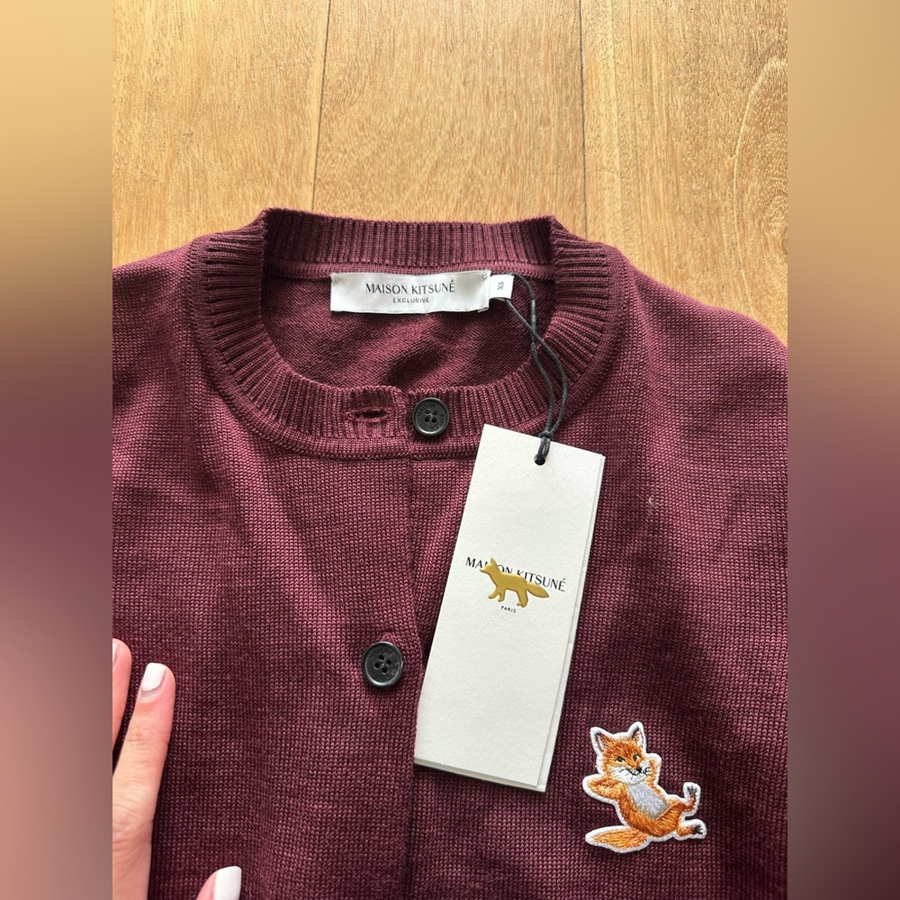 Burgundy cardigan